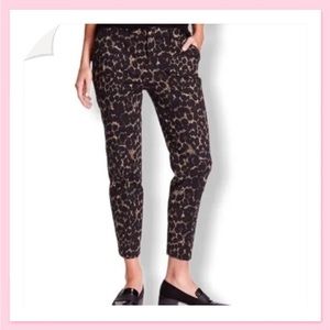 OLD NAVY Mid Rise Ankle Pants Leopard Print